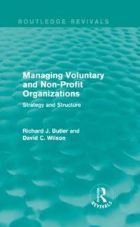 Bokomslag för "Managing Voluntary and Non-Profit Organizations"