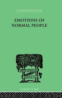 Kirjan kansi "Emotions Of Normal People"
