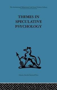 Kirjan kansi "Themes in Speculative Psychology"