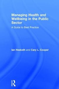 Kirjan kansi "Managing Health and Wellbeing in the Public Sector"