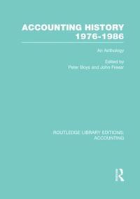 Bokomslag för "Accounting History 1976-1986 (RLE Accounting)"
