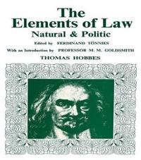 Bokomslag för "Elements of Law, Natural and Political"