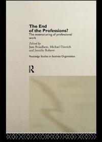 Kirjan kansi "The End of the Professions?"