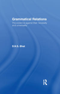 Grammatical Relations
