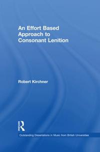 Bokomslag för "An Effort Based Approach to Consonant Lenition"