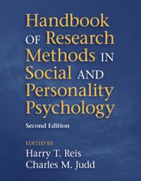 Handbook of Research Methods in Social and Personality Psychology