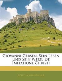 Giovanni Gersen, Sein Leben Und Sein Werk, De Imitatione Christi