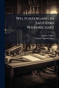 Bokomslag för "Weltuntergang in Sage und Wissenschaft"