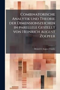 Töpfer, H: Combinatorische Analytik und Theorie der Dimensio