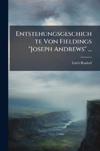 Entstehungsgeschichte Von Fieldings "Joseph Andrews" ...