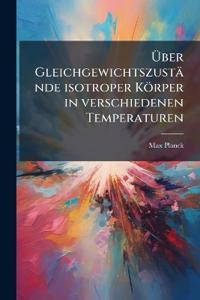Bokomslag för "Über Gleichgewichtszustände isotroper Körper in verschiedenen Temperaturen"