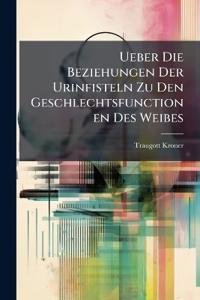 Bokomslag för "Ueber die Beziehungen der Urinfisteln zu den Geschlechtsfunctionen des Weibes"