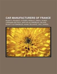 Car manufacturers of France