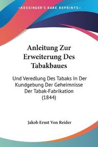 Reider, J: Anleitung Zur Erweiterung Des Tabakbaues