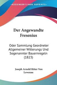 Lewenau, J: Angewandte Fresenius