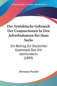 Puschel, H: Syntaktische Gebrauch Der Conjunctionen In Den A