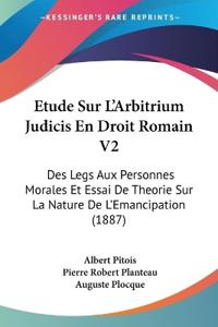 Etude Sur L'Arbitrium Judicis En Droit Romain V2