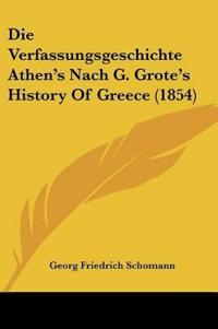Bokomslag för "Schomann, G: Verfassungsgeschichte Athen's Nach G. Grote's H"