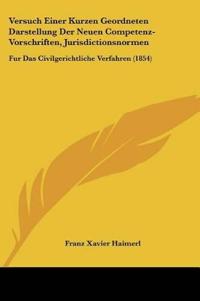 Haimerl, F: Versuch Einer Kurzen Geordneten Darstellung Der