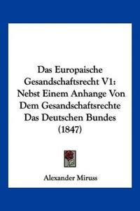 Europaische Gesandschaftsrecht V1
