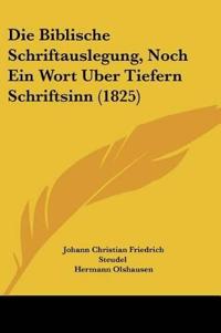 Steudel, J: Biblische Schriftauslegung, Noch Ein Wort Uber T