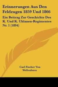 Wellenborn, C: Erinnerungen Aus Den Feldzugen 1859 Und 1866