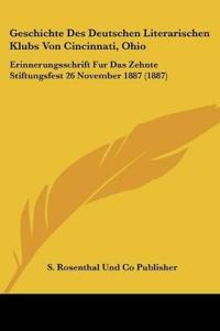 S. Rosenthal Und Co Publisher: Geschichte Des Deutschen Lite