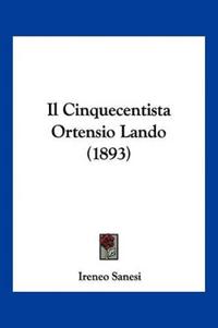 Il Cinquecentista Ortensio Lando (1893)