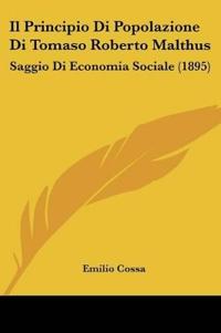Il Principio Di Popolazione Di Tomaso Roberto Malthus
