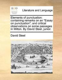 Elements of punctuation