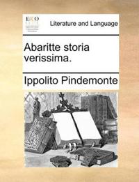Bokomslag for "Abaritte storia verissima."