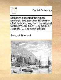 Masonry Dissected