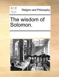 The Wisdom of Solomon.