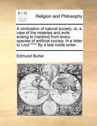 A Vindication of Natural Society