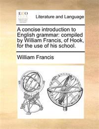 A concise introduction to English grammar