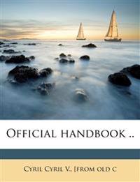 Official Handbook ..