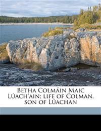 Betha Colmáin Maic Lúach'ain; Life of Colman, son of Lúachan - Kuno ...