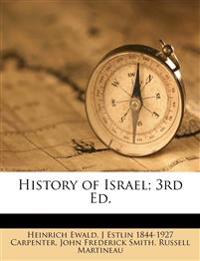 History of Israel; 3rd Ed.