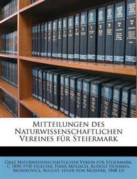 Bokomslag för "Mitteilungen Des Naturwissenschaftlichen Vereines Fur Steiermark"