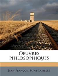 Oeuvres philosophiques