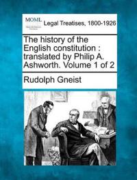 The History of the English Constitution