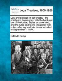 Law and practice in bankruptcy