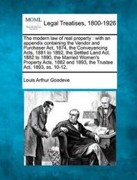 The modern law of real property