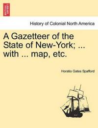 Kirjan kansi "A Gazetteer of the State of New-York; ... with ... map, etc."