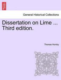 Dissertation on Lime ... Third Edition.