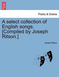 Kirjan kansi "A Select Collection of English Songs. [Compiled by Joseph Ritson.]"