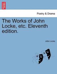 Kirjan kansi "The Works of John Locke, Etc. Eleventh Edition."