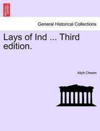 Bokomslag for "Lays of Ind ... Third Edition."