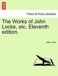 Kirjan kansi "The Works of John Locke, etc. Eleventh edition."