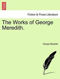 Bokomslag for "The Works of George Meredith."